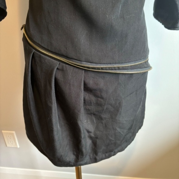 Sunday + Noise, Women's Black & Pink, Zipper detail, 3/4 Sleeve Tunic, SZ SM - Picture 4 of 8